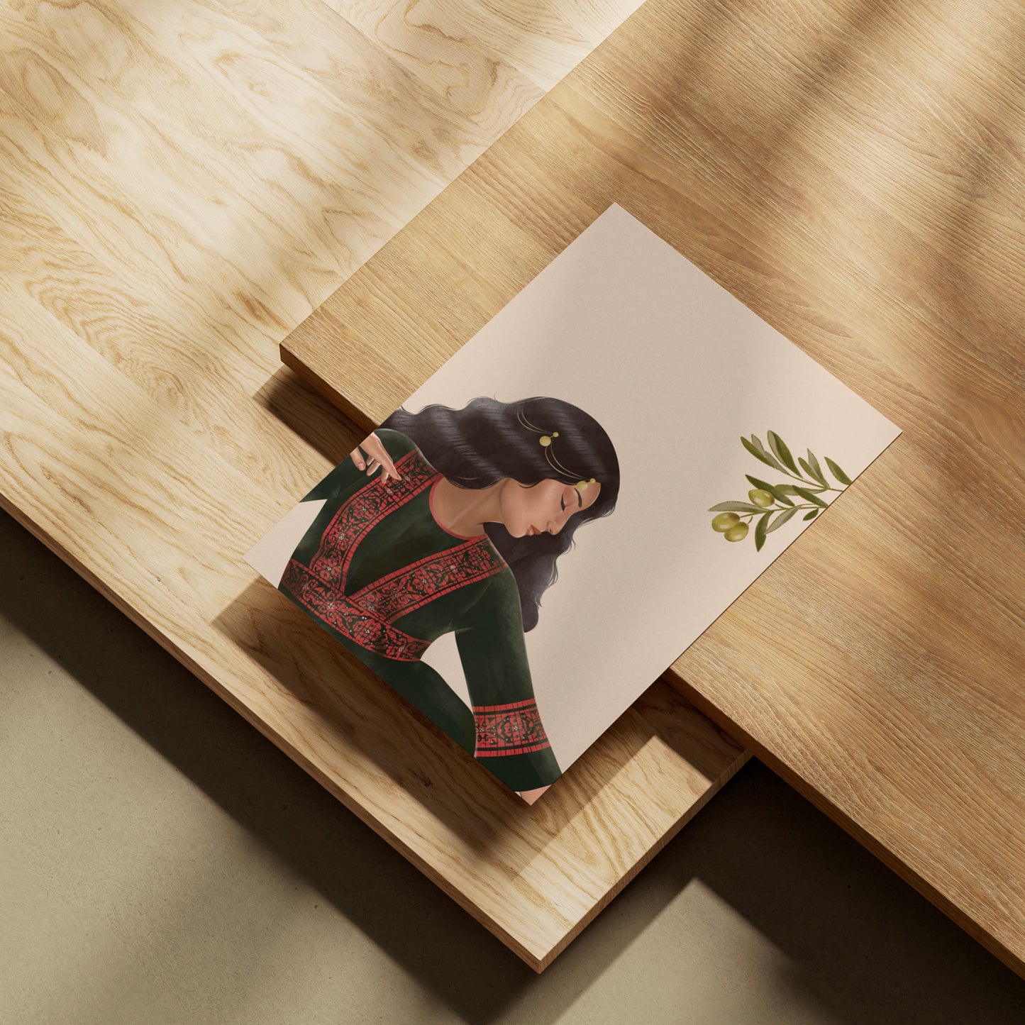 Postkarte, near the olives